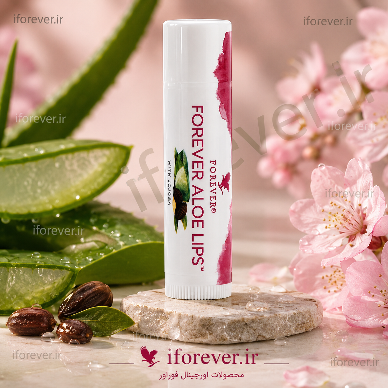 بالم لب الو لیپس فوراور (حاوی آلوئه ورا و روغن جوجوبا) | Forever Aloe Lips